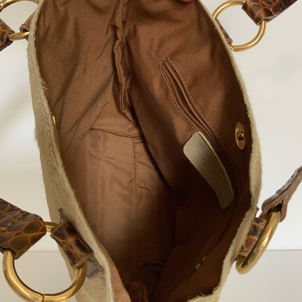 🚫SOLD🚫 MAURIZIO TAIUTI LEATHER CALF BUCKET BAG - Picture 4 of 8